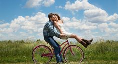 couple, romance, bike