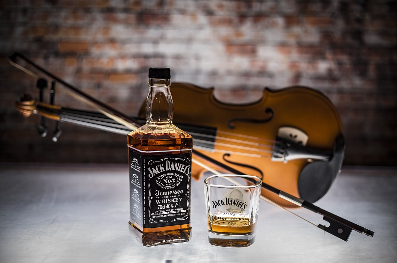 whiskey, drink, bottle