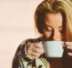 woman, drinking, coffee