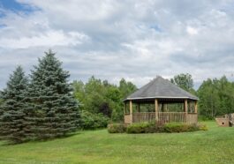 park, gazebo, sky