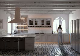 Kitchen Woman Render Architecture  - ImaArtist / Pixabay