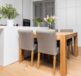 brown wooden table with chairs